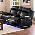 Loveseat with deals footrest